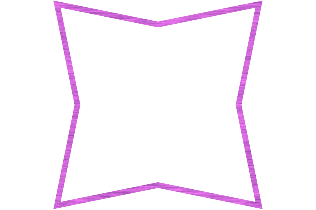 Transparent Purple Star Frame Geometric Shape Art