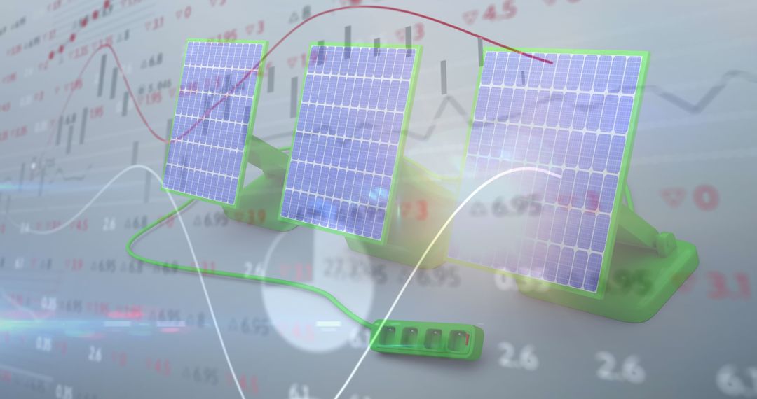 Solar Panels and Financial Data: Energy and Economics Display