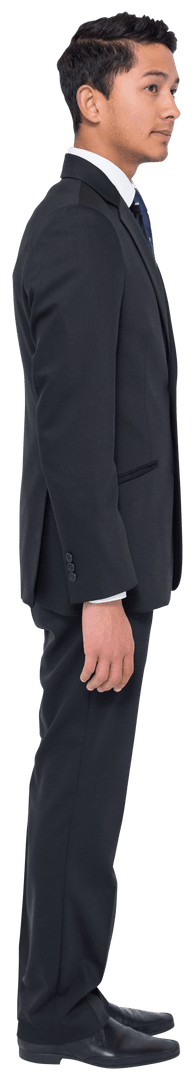 Transparent Business Professional Focusing Intently