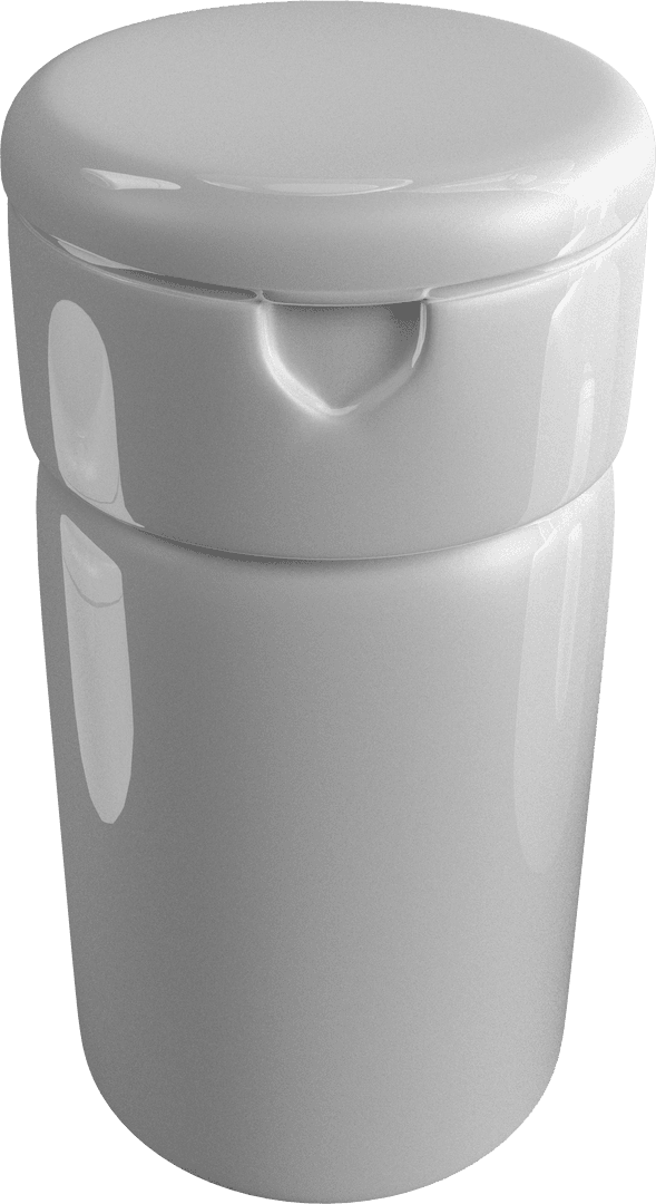 Glossy Transparent Round Container with Cloistered Lid - Download Free Stock Images Pikwizard.com