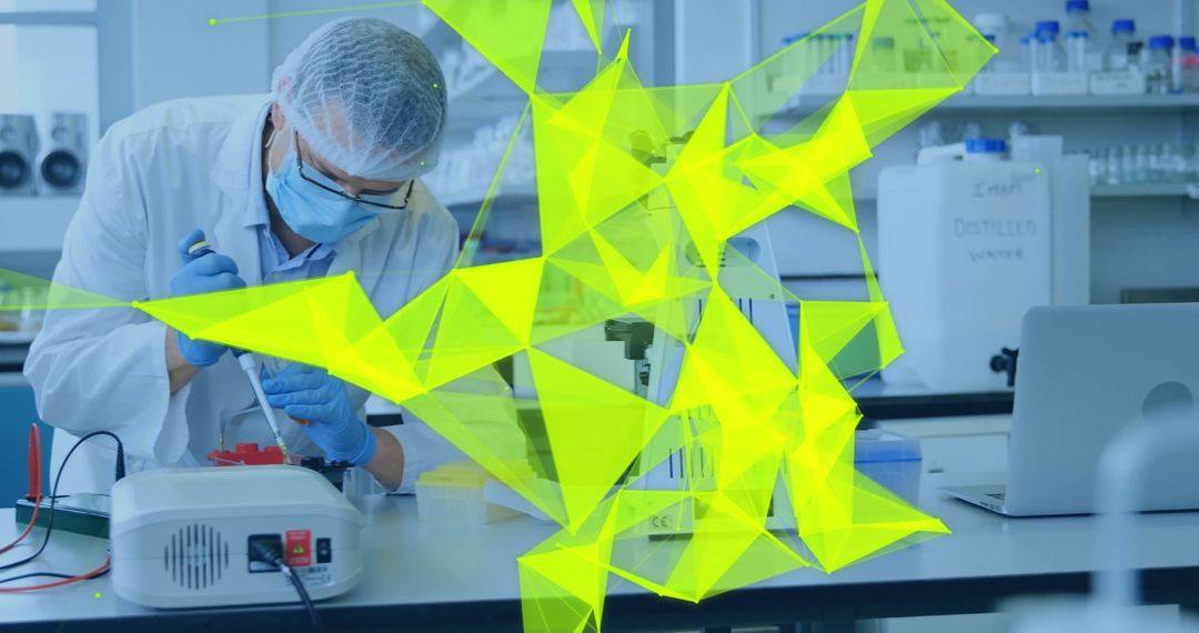 Innovative Scientist Conducting Experiment in Modern Lab