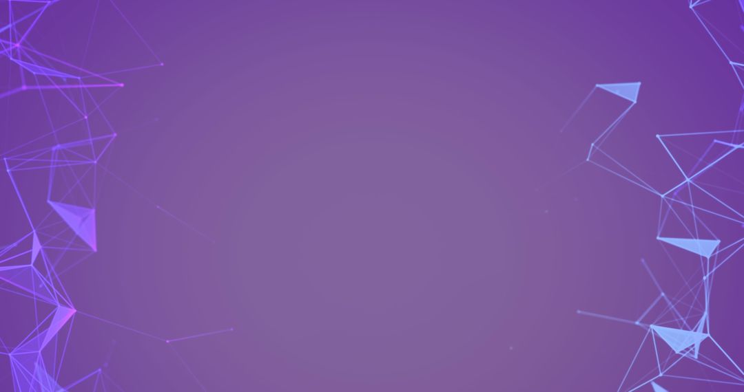 Digital Network Plexus on Purple Abstract Background