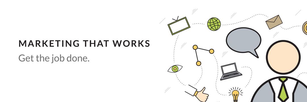 Business Marketing Concept with Media Icons and Message