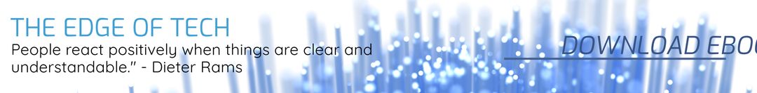 Innovative Technology Banner with Digital Wave Design