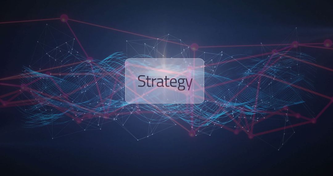 Digital Strategy Highlight in Futuristic Technology Network