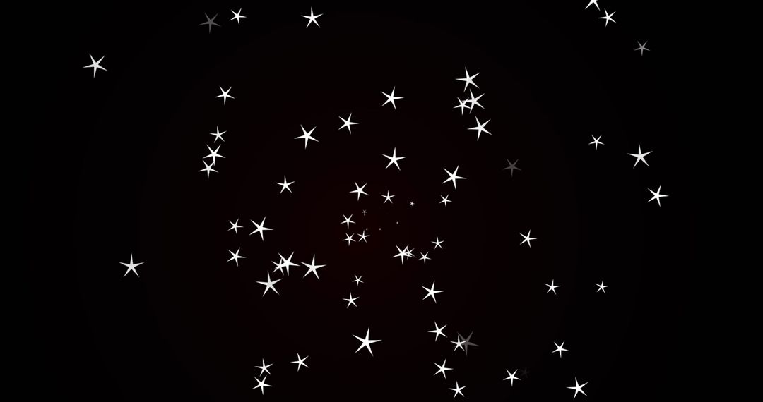 Interconnected Globe with Sparkling Stars and Digital Effects