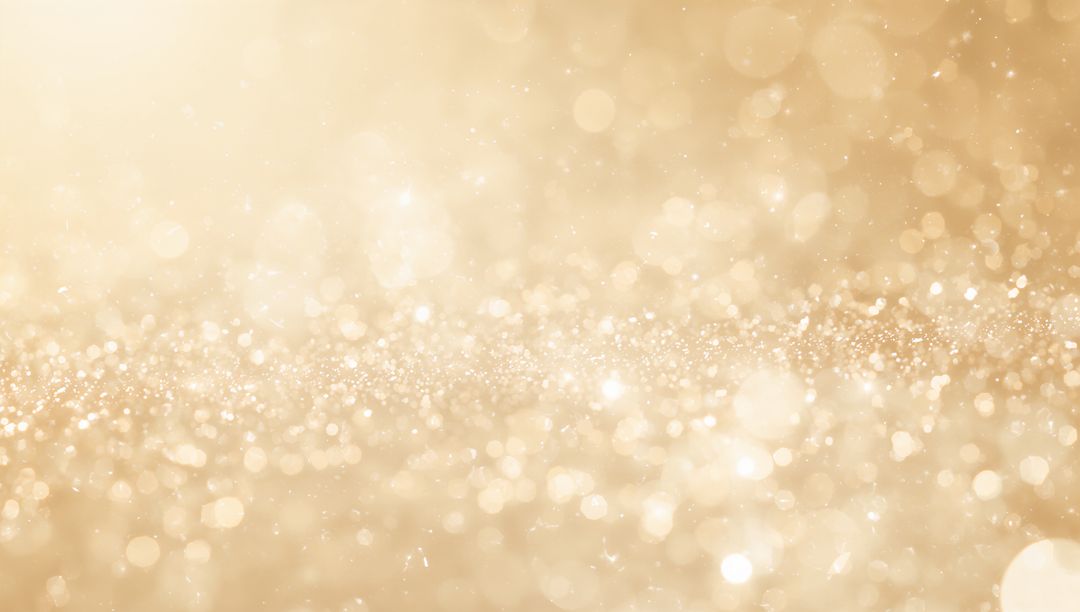 Warm Gold Glitter Bokeh Backdrop with Sparkling Metallic Texture and Soft Glow