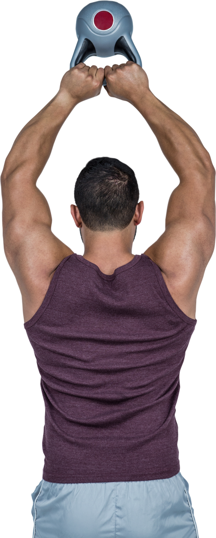 Transparent Image of Muscular Man Lifting Kettlebell - Download Free Stock Images Pikwizard.com