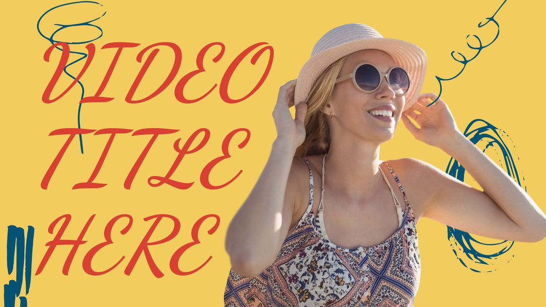 Cheerful Woman Enjoying Sunshine Perfect for Summer Themes