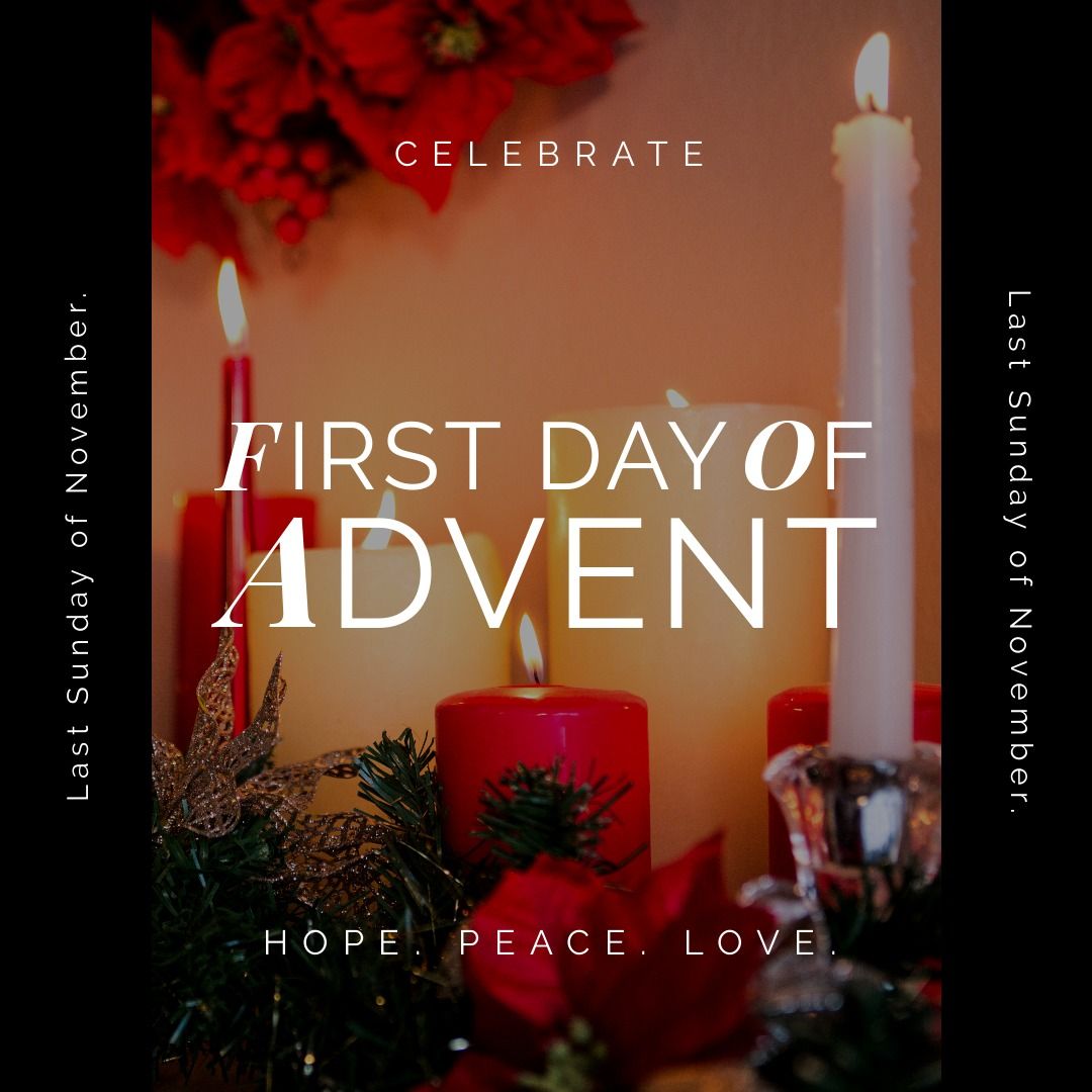 Composition of first day of advent text over candles - Download Free Stock Templates Pikwizard.com