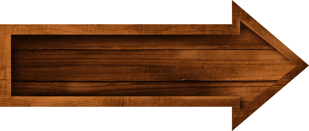 Transparent Wooden Arrow Signboard Background