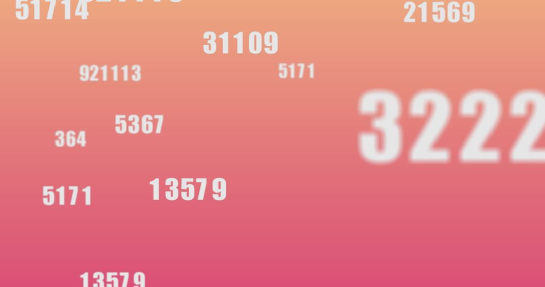 Data Processing Visualization on Gradient Background