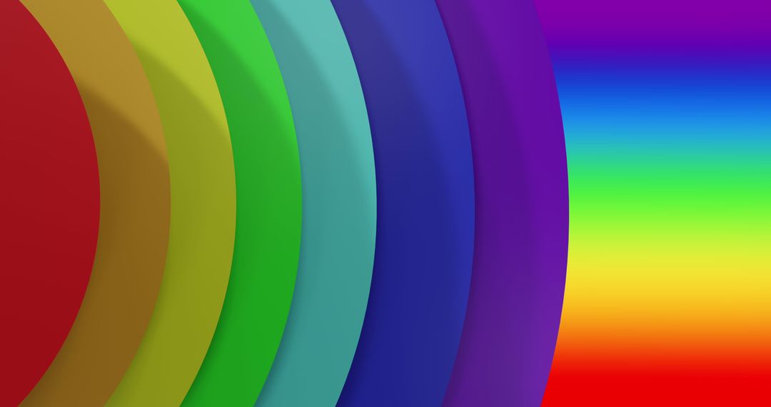 Vibrant Colorful Circles on Gradient Rainbow Background - Free Images, Stock Photos and Pictures on Pikwizard.com