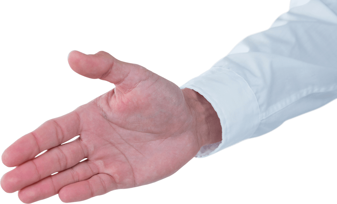 Transparent Handshake Gesture Businessman Greeting Gesture