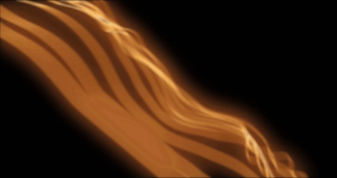 Glowing Neon Trails on Black