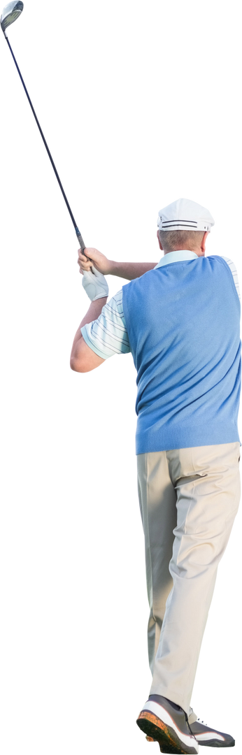 Senior Golfer During Game on Transparent Background - Download Free Stock Images Pikwizard.com