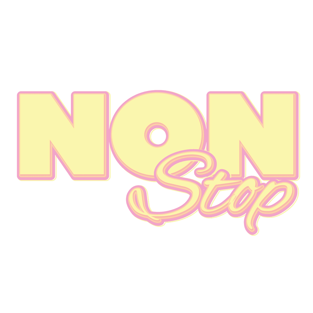 Colorful Transparent Non Stop Text with Stylish Font