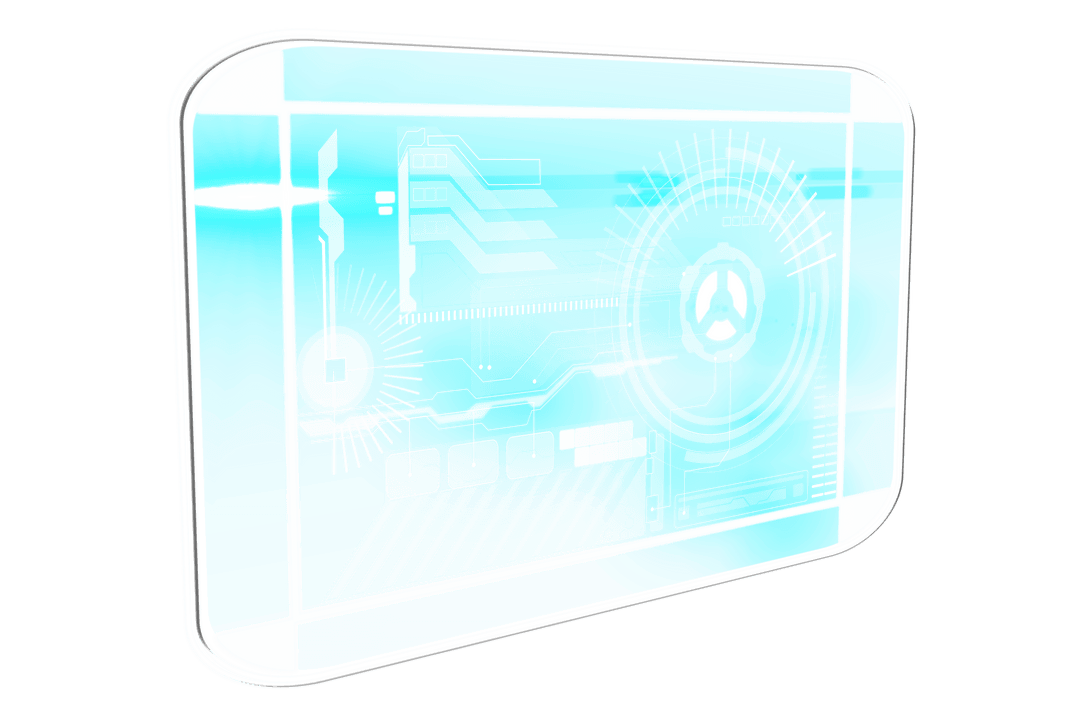 Digital Screen with Scanning Interface on Transparent Background - Download Free Stock Images Pikwizard.com