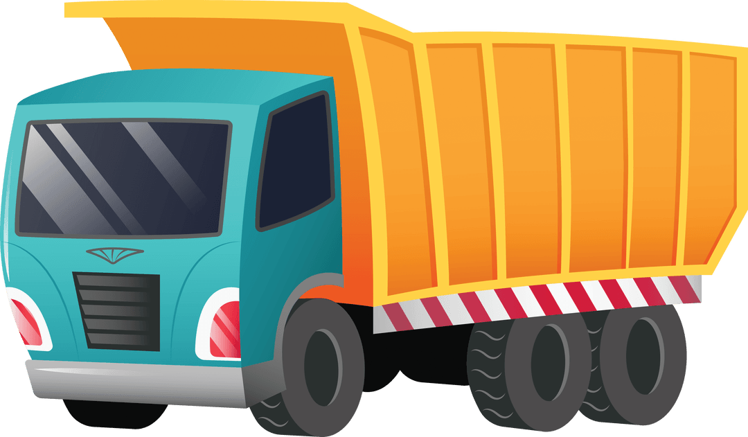 Colorful Transparent Dump Truck Vector on White Background - Download Free Stock Images Pikwizard.com