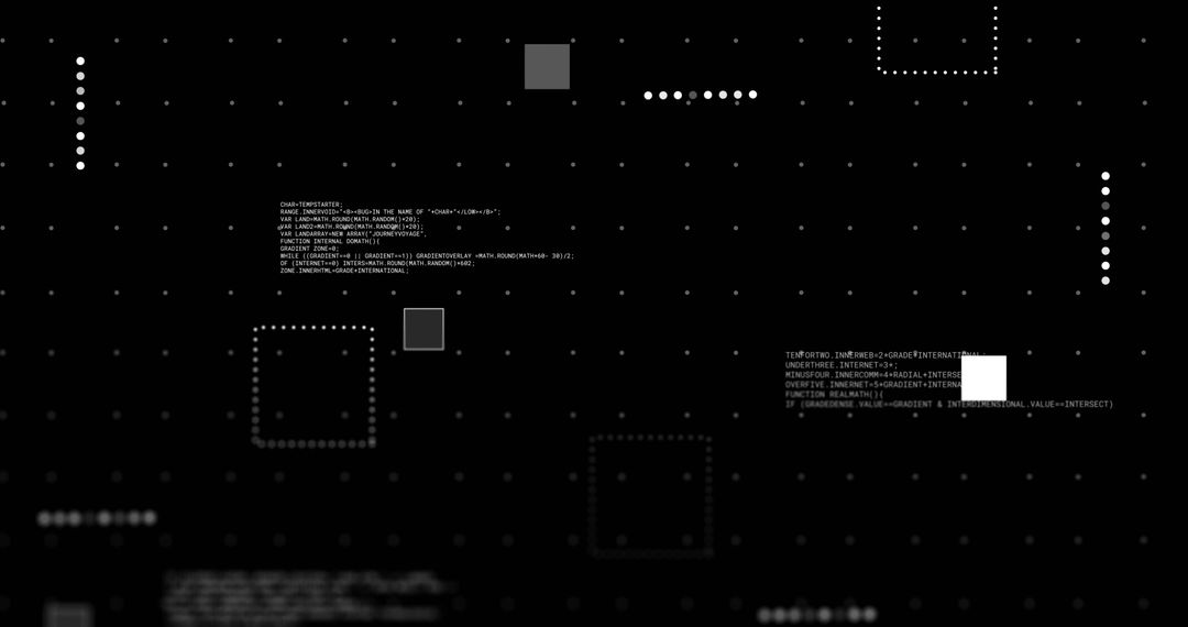 Futuristic Data Processing Display in Black