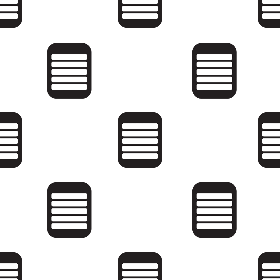 Seamless Tablet Icon Pattern on Transparent Background