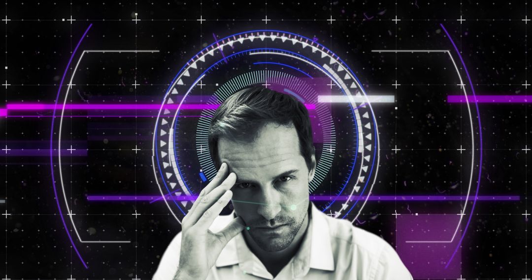 Digital Interface Scanning with Businessman Thinking