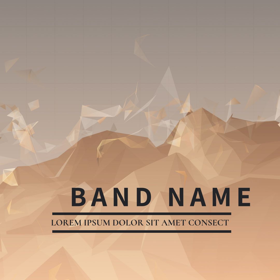 Abstract Geometric Mountains Band Promotion Background - Download Free Stock Templates Pikwizard.com