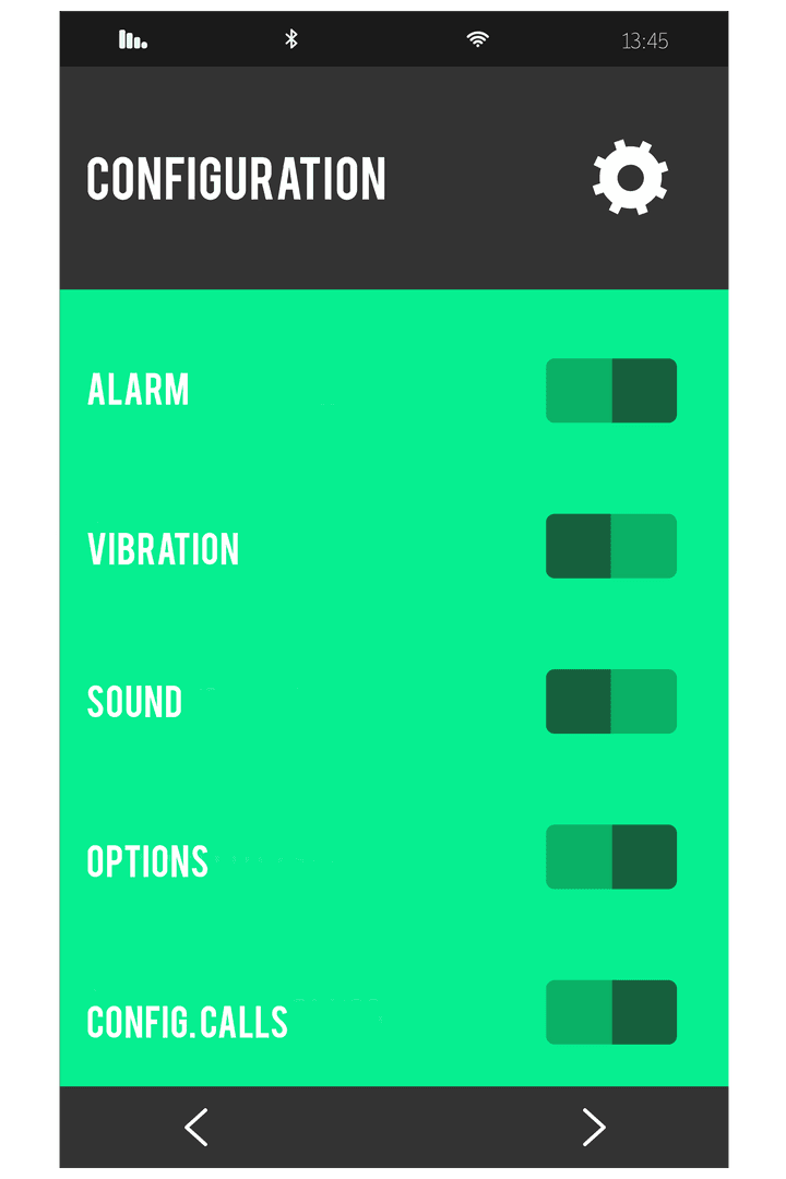 Transparent Digital Configuration Interface Illustration