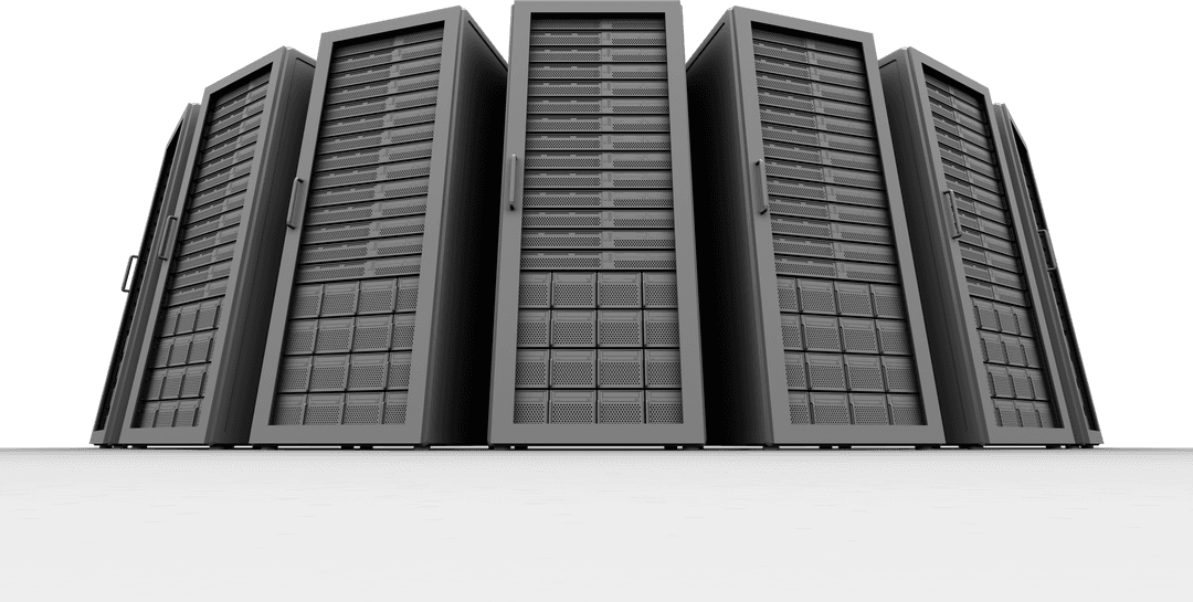 Transparent Server Towers Illustrating Data Storage and Security - Download Free Stock Images Pikwizard.com