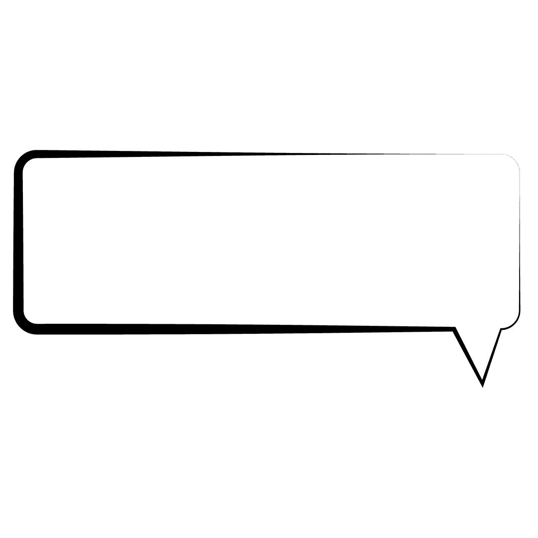 White Speech Bubble on Transparent Background Vector Illustration