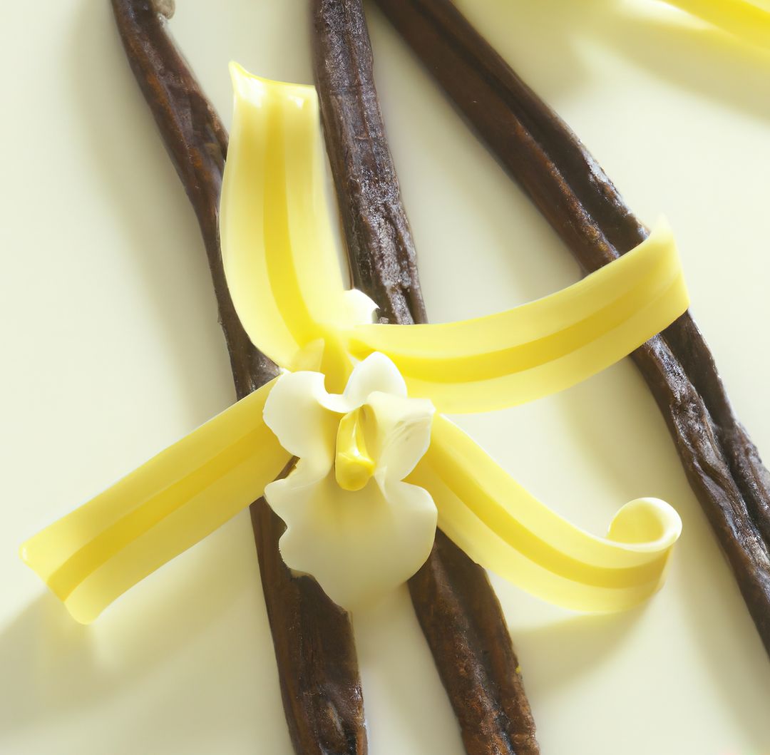 Close up of vanilla pods and flower on white background created using generative ai technology - Free Images, Stock Photos and Pictures on Pikwizard.com