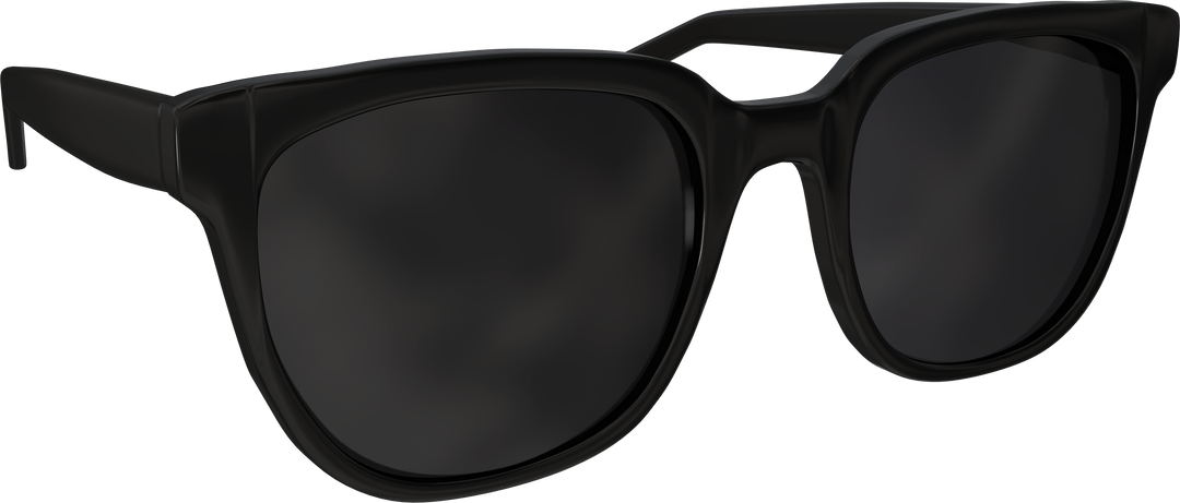 Black Framed Sunglasses on Transparent Background - Download Free Stock Images Pikwizard.com