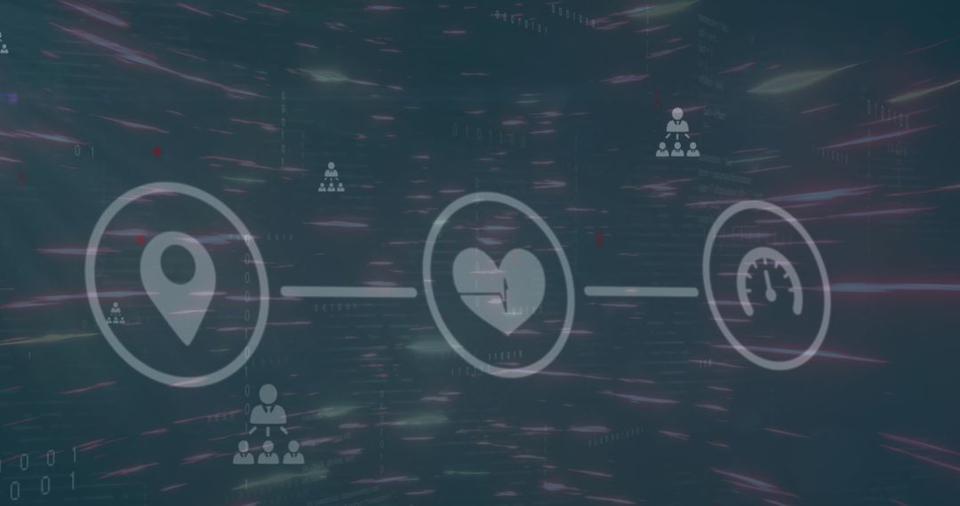 Abstract Business Technology Flowchart Hologram Vision