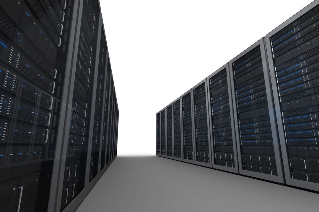 Transparent Server Room Illustration with Data Servers - Download Free Stock Images Pikwizard.com