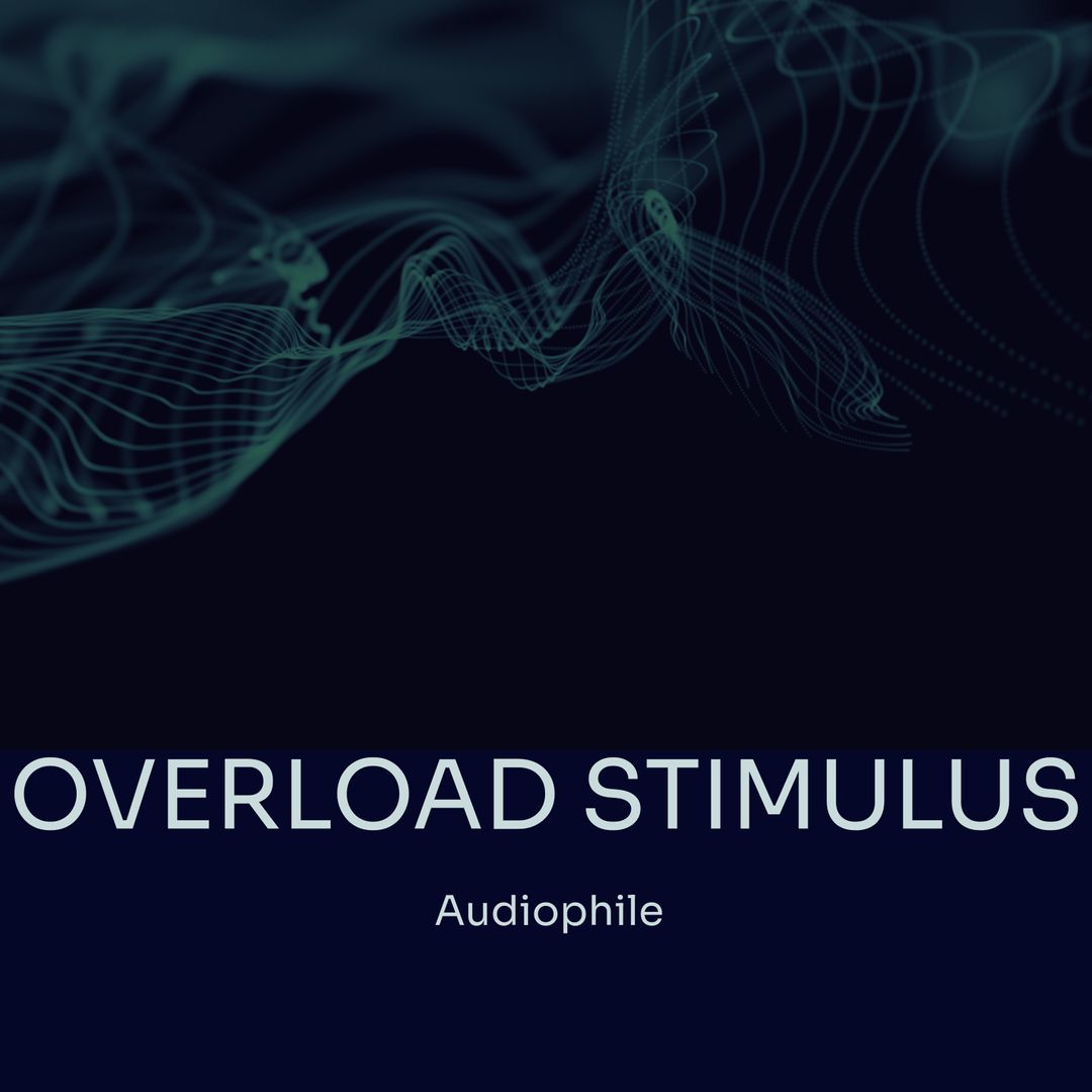 Abstract Sound Waves Design with Overload Stimulus Audiophile Text - Download Free Stock Templates Pikwizard.com