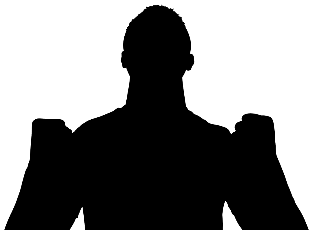 Transparent Vector Silhouette of Man