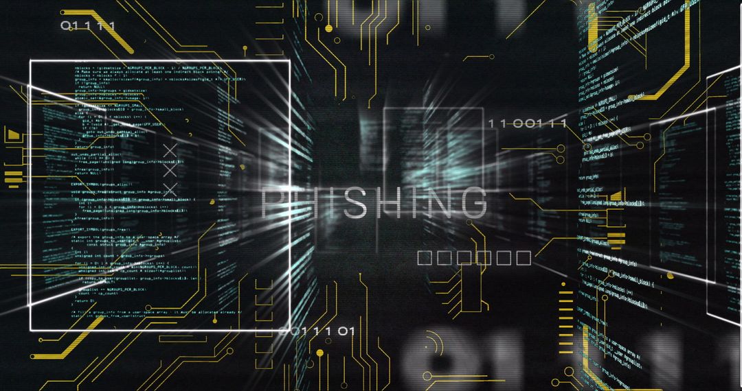 Futuristic Cyberspace Phishing Warning Display
