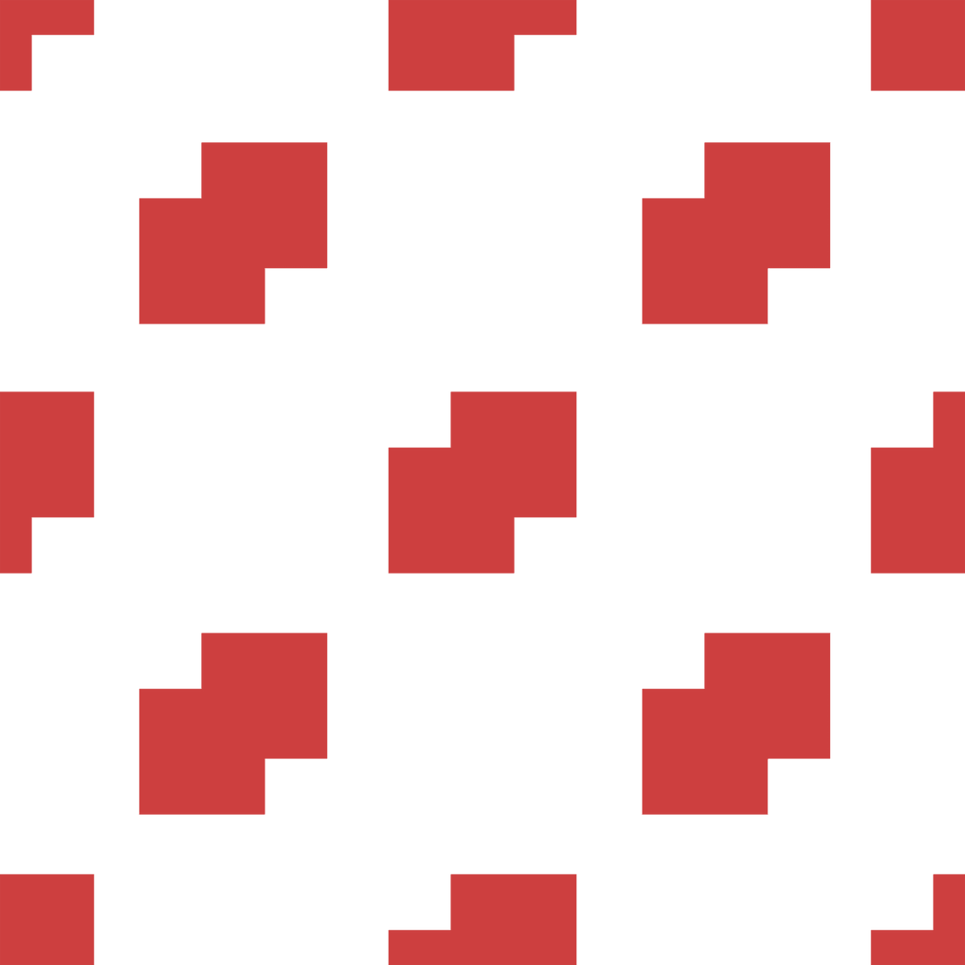 Red Overlapping Squares Pattern on Transparent Background