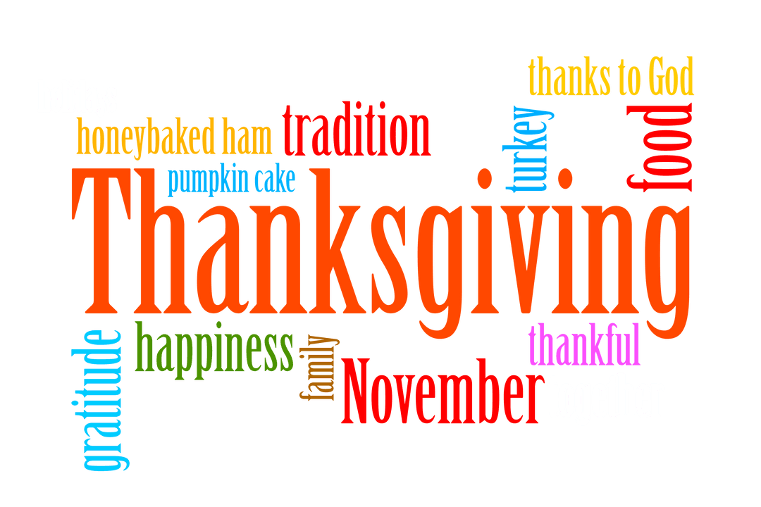 Thanksgiving Tradition Graphic with Transparent Background