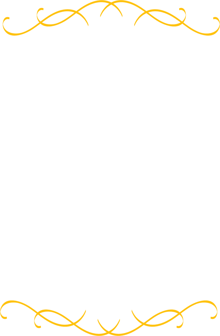 Elegant Abstract Ornamental Frame on Transparent Background