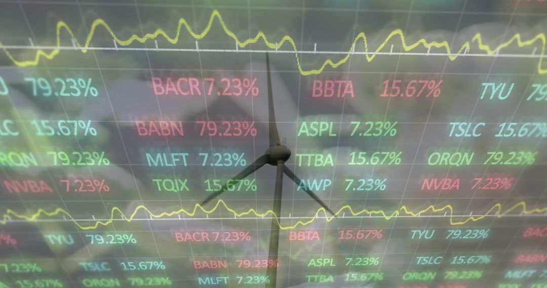 Wind Turbine Blades and Stock Market Data Reflect Eco Investments