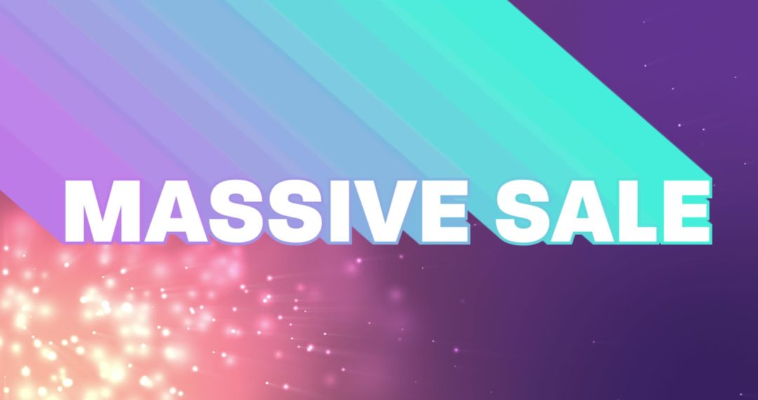 Massive Retail Sale Event with Retro Design