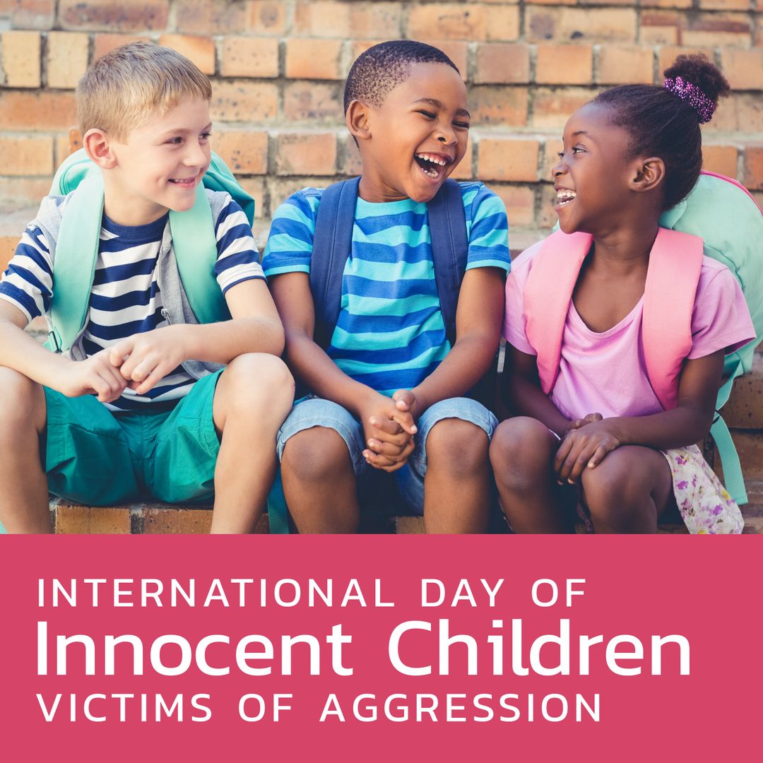Diverse Children Smiling for International Day of Innocent Victims of Aggression