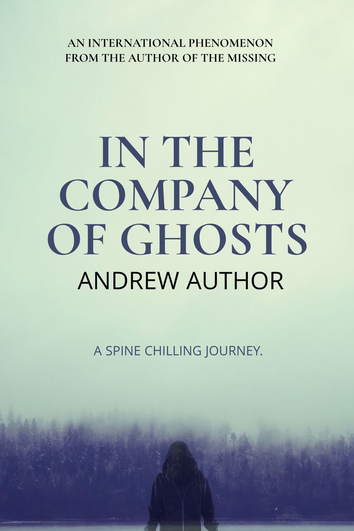 Solitary Figure in Fog with Mysterious Forest Backdrop