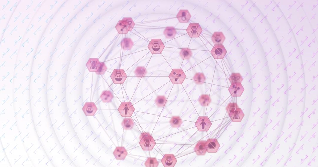 Abstract Globe with Global Network Connections Concept
