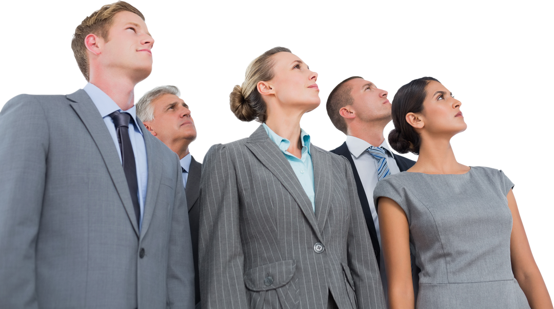 Transparent Background Business Team Looking Confident - Download Free Stock Images Pikwizard.com