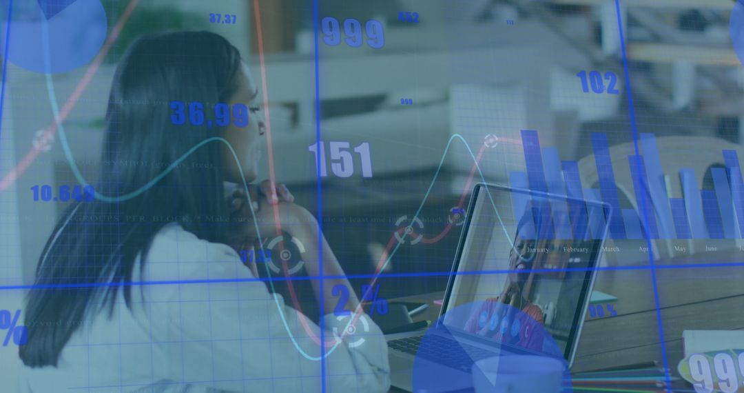 Business Analyst Reviewing Financial Charts and Data Visualization Concepts - Free Images, Stock Photos and Pictures on Pikwizard.com