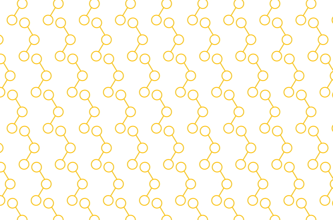 Yellow Circle Network Pattern on Transparent Background