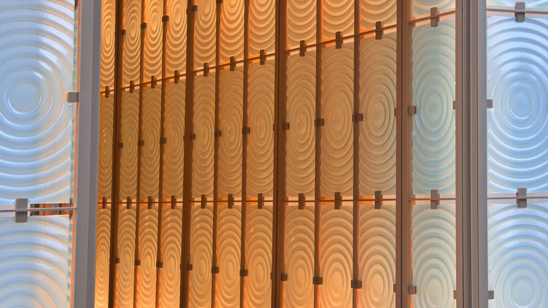 Abstract Geometric Pattern with Illuminated Panels