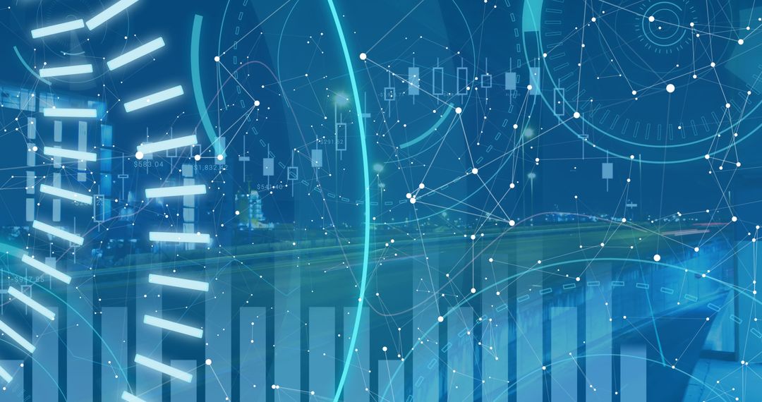 Global 5G Technology and Digital Data Future with Cityscape